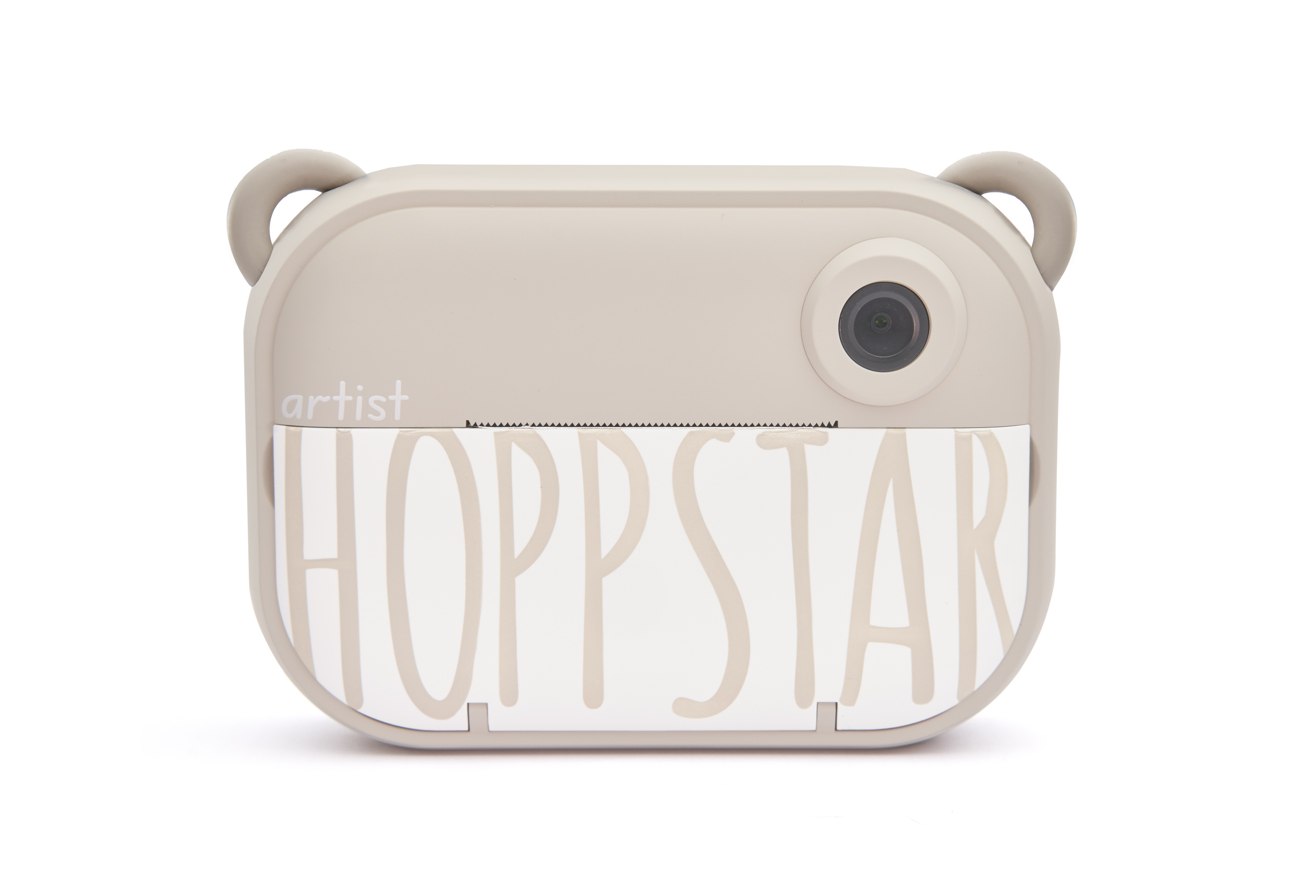 Hoppstar Artist Sofortbildkamera in der Farbe Oat (khaki), Frontalansicht