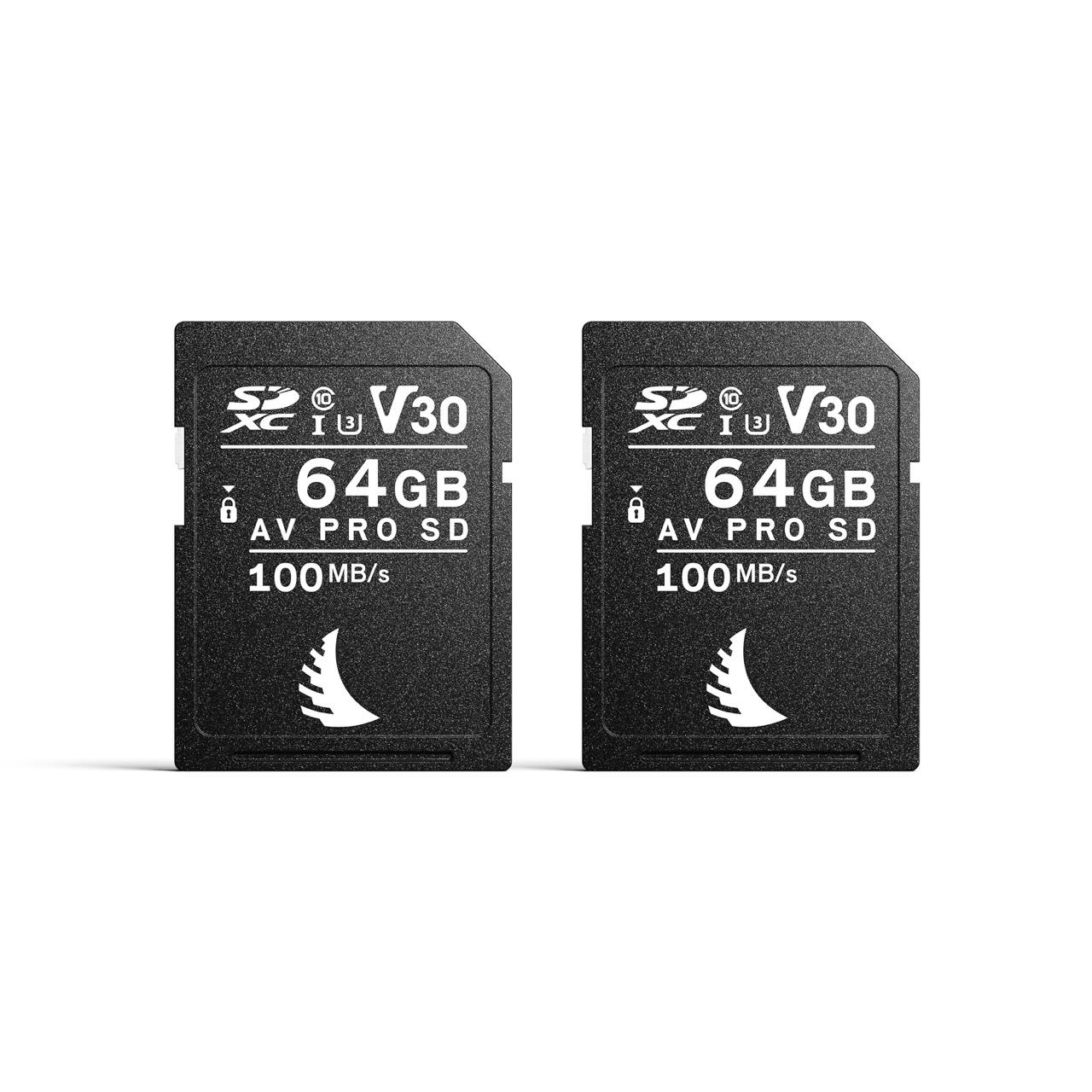 Angelbird Match Pack V30 64GB AV PRO SD Speicherkarten, 2 Karten frontal