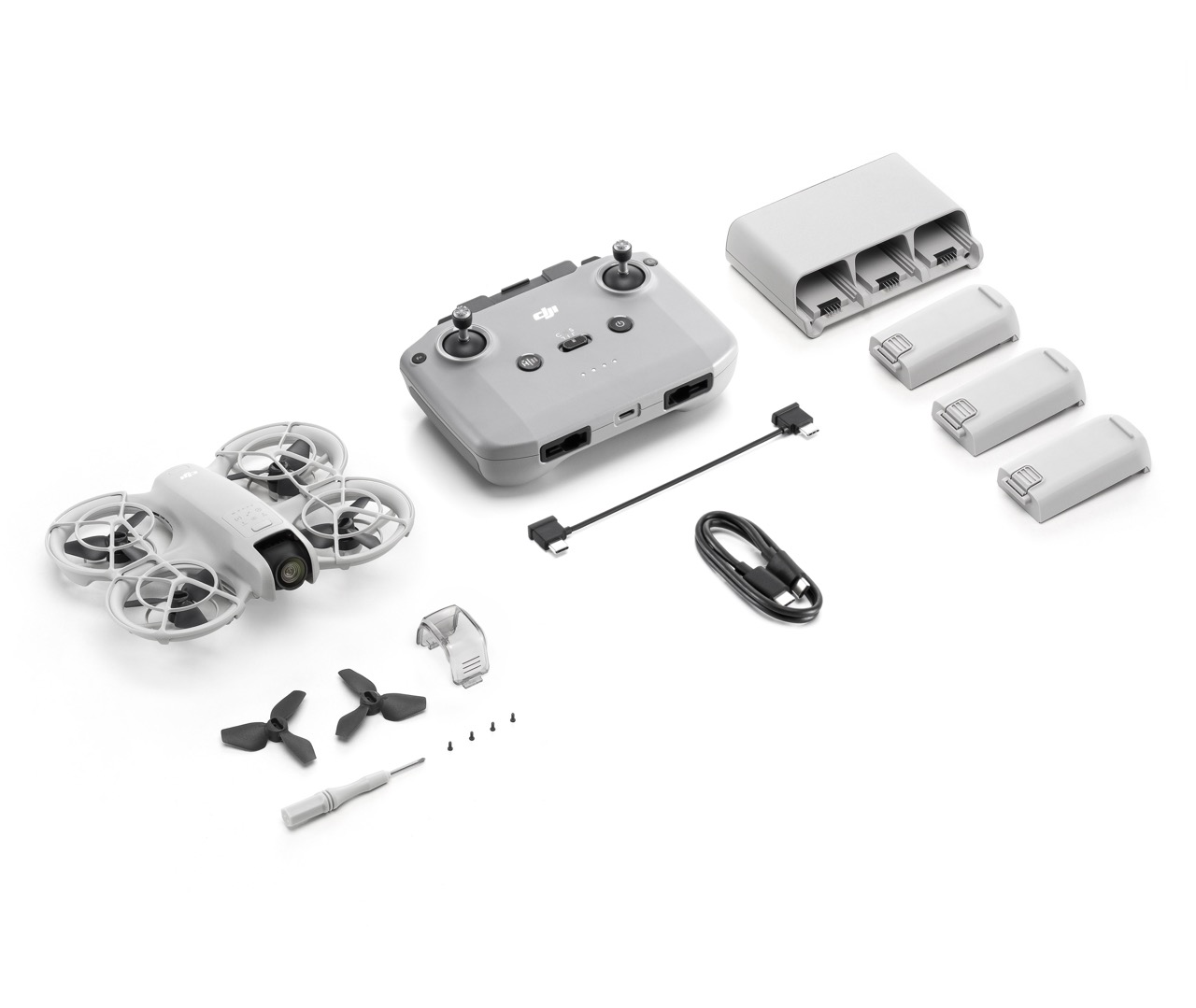 DJI Neo Drohne,  Lieferumfang DJI Neo Fly More COmbo