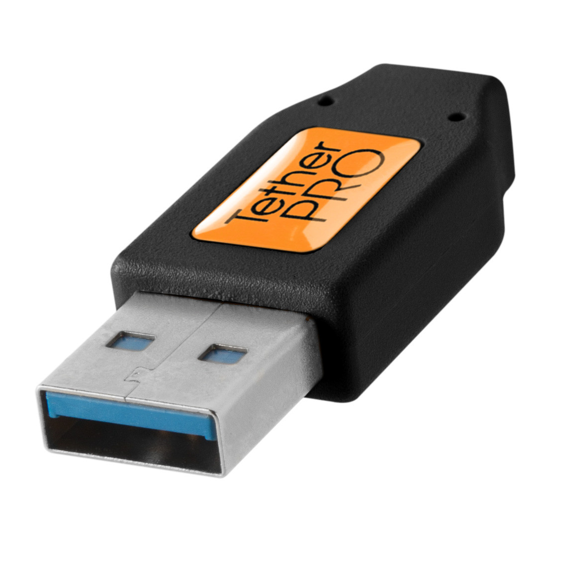 TetherPro USB-Datenkabel - USB 3.0 auf USB-C (4,6 m, gerader Stecker, schwarz)