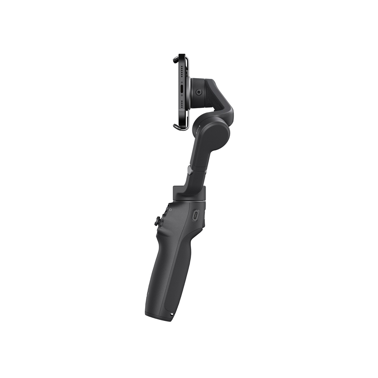 DJI Osmo Mobile 6 Gimbal, Von der Seite mit Smartphone