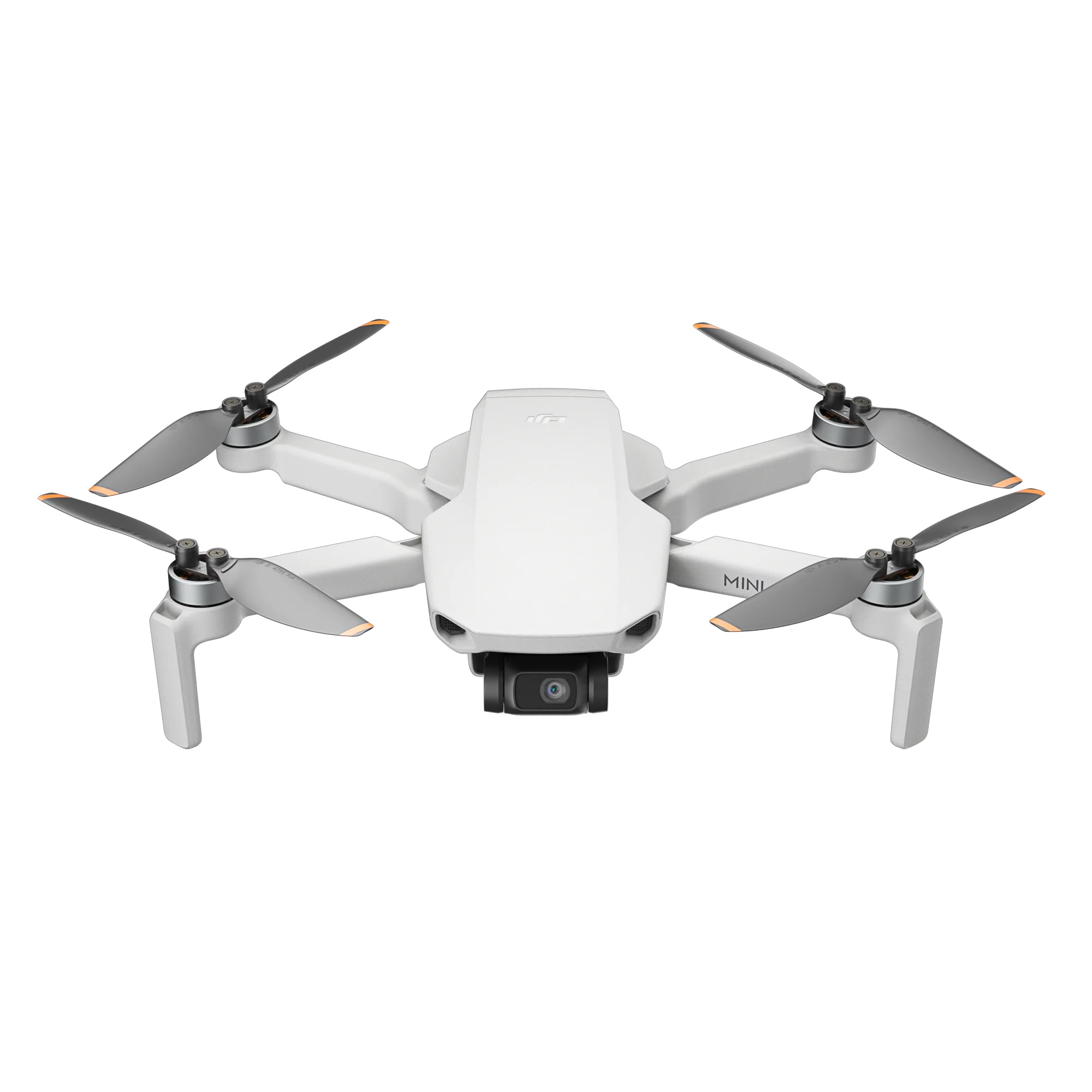 DJI Mini 4K Drohne, Ansicht Frontal Schräg Oben