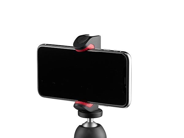 Manfrotto PIXI Smartphone Klemme  mit Smartphone