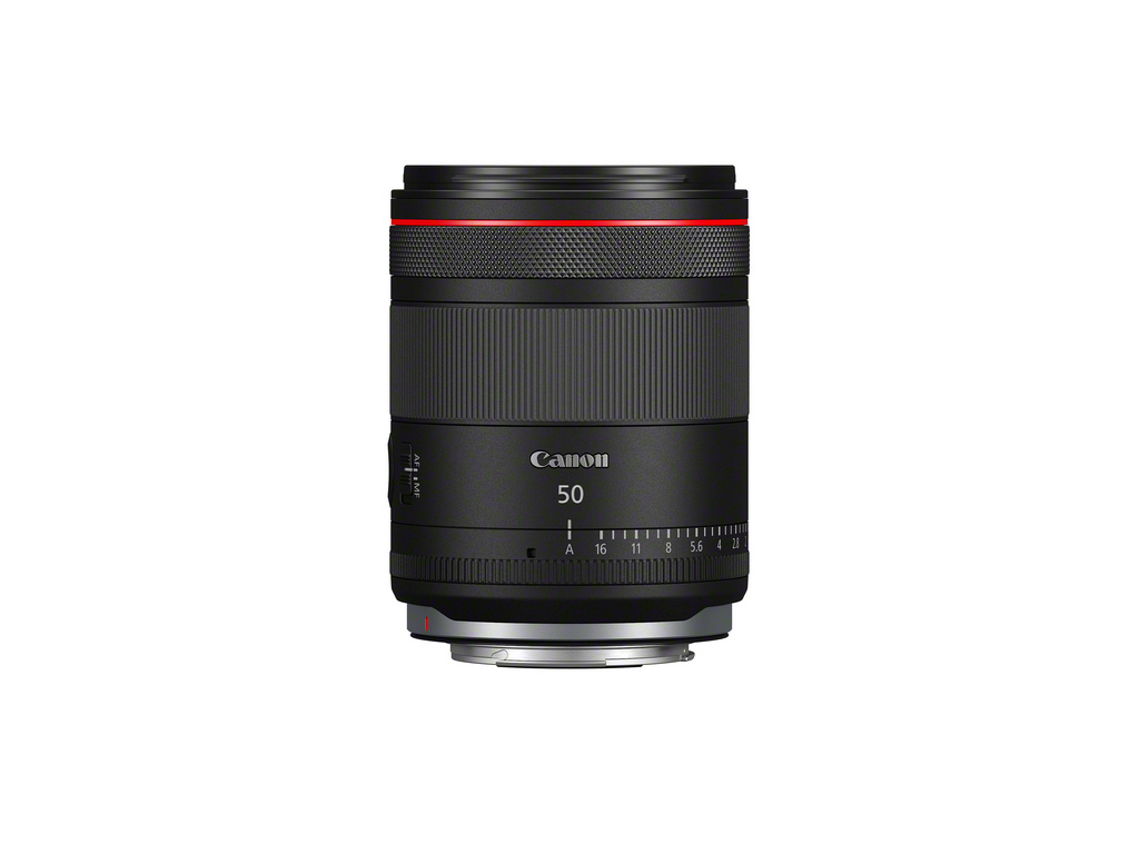 Canon RF 50mm F1.4L VCM Objektiv Stehend Frontal