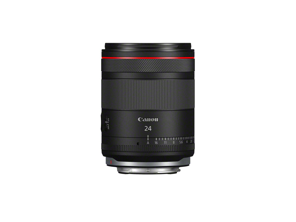 Canon RF 24mm F1.4L VCM Objektiv stehend frontal