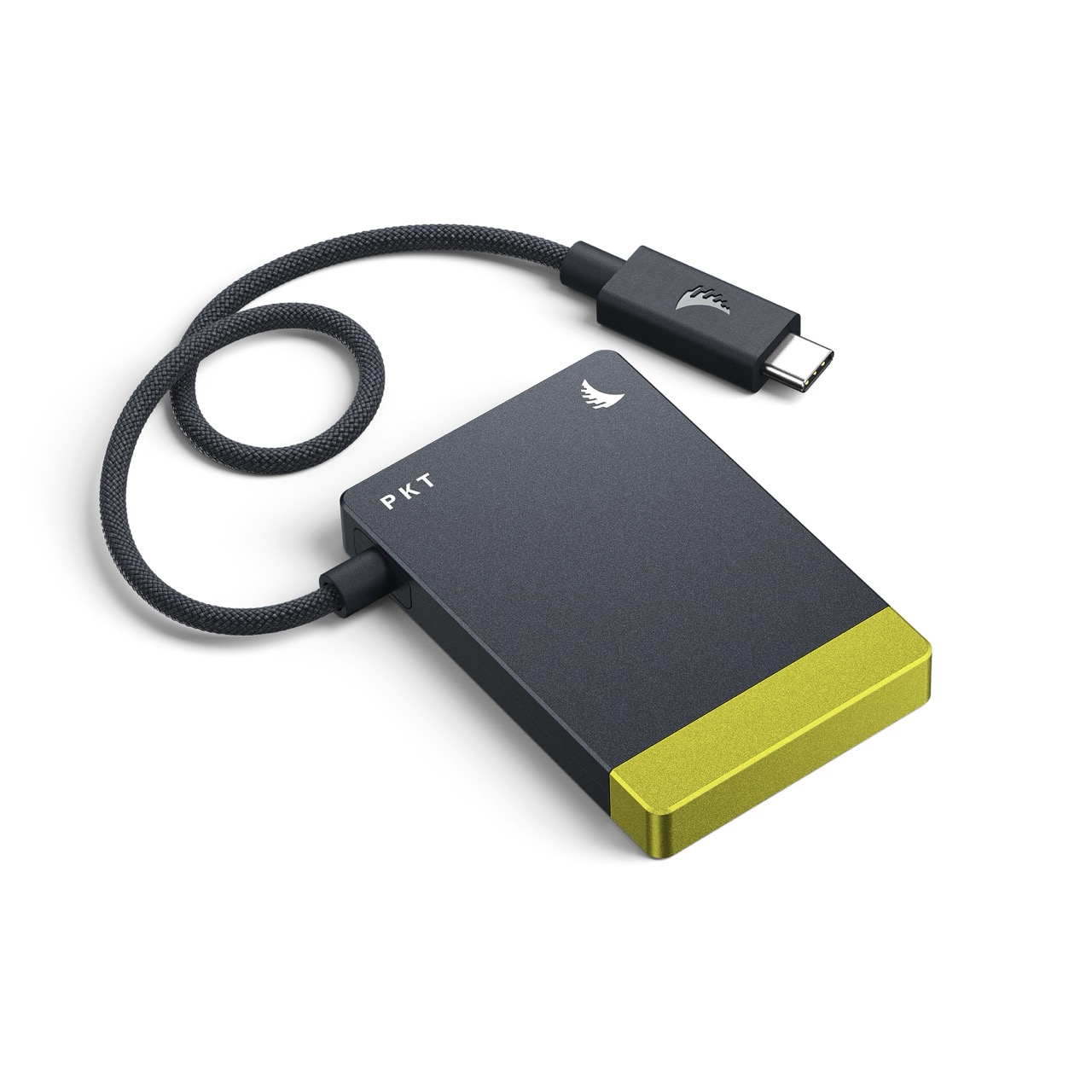 Angelbird Card Reader PKT CFexpress B, mit angeschlossenem Kabel und geschlossener Abdeckung