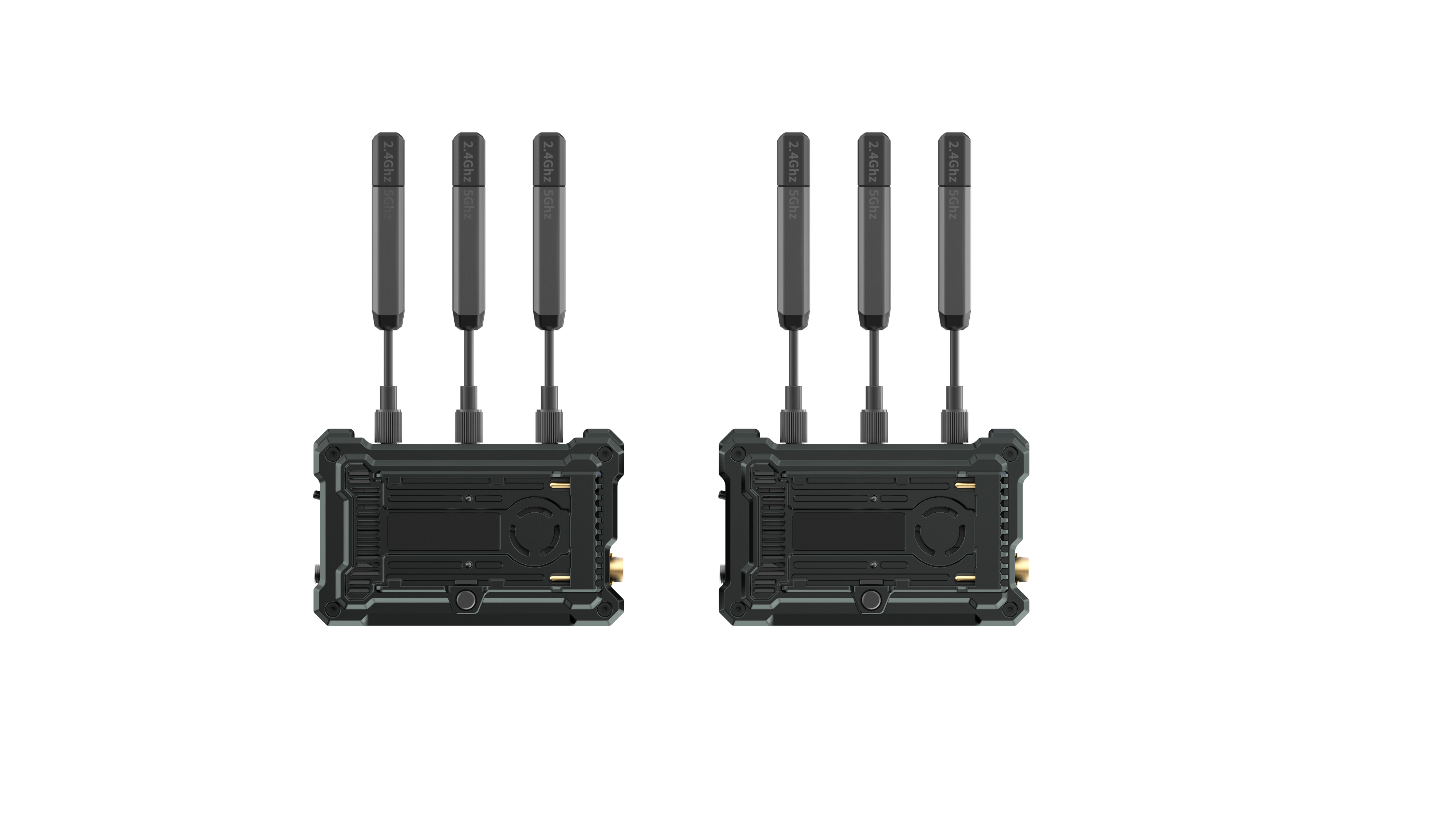 Hollyland Pyro S Wireless Transmission System Sender und Empfänger, Ansicht von Hinten