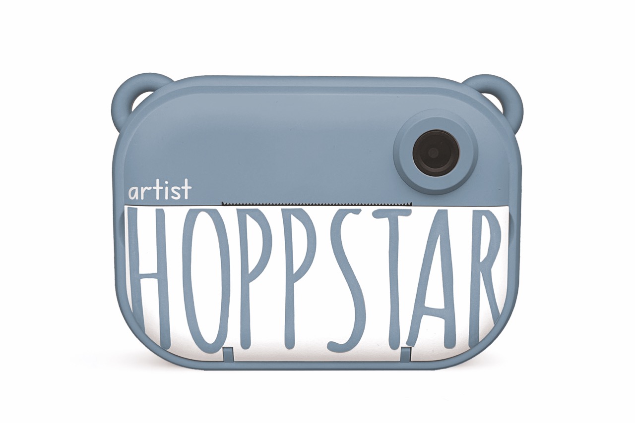 Hoppstar Artist Sofortbildkamera in der Farbe Denim (blau), Frontalansicht