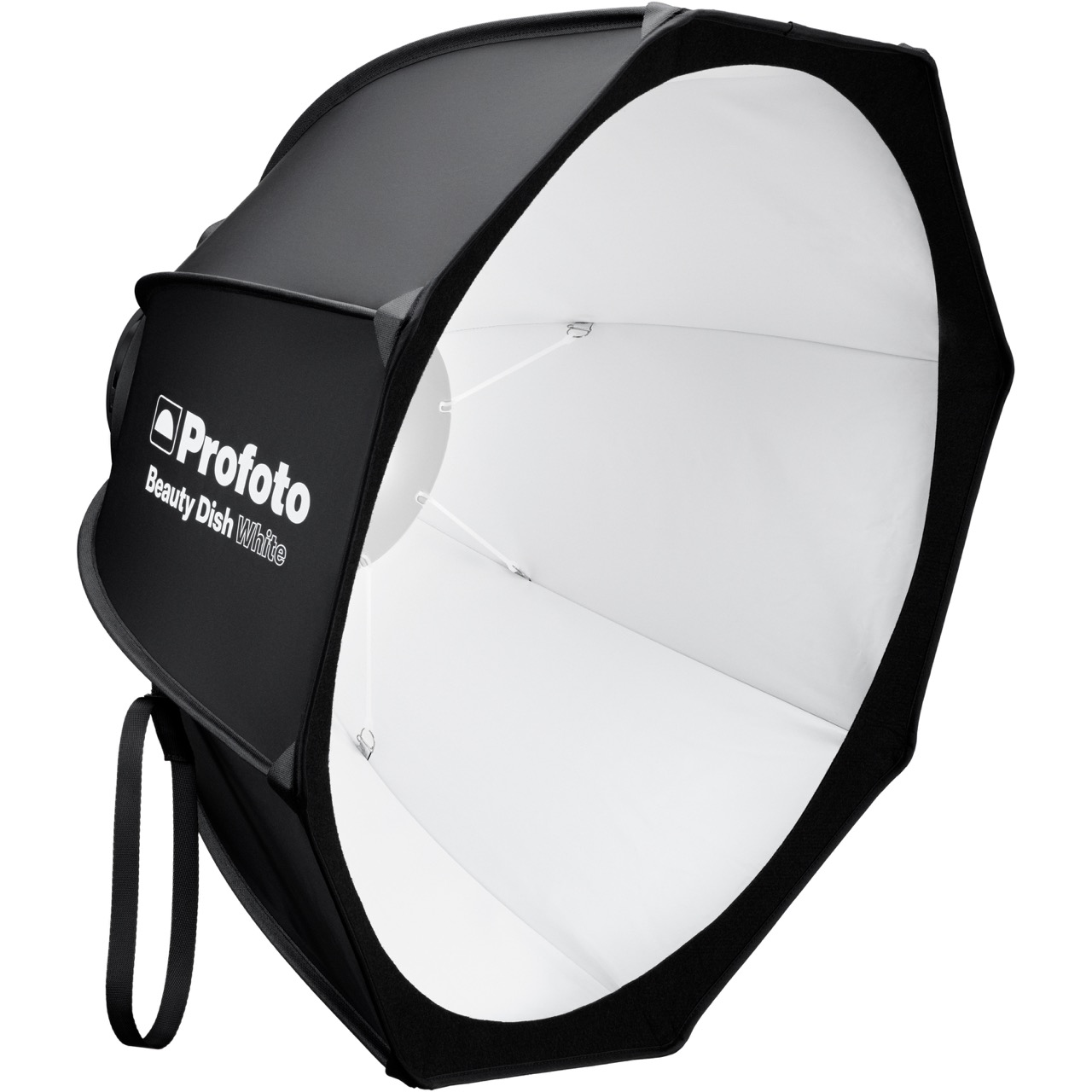 Profoto Beauty Dish Reflektor in der Farbe Weiß, Frontal Schräg Ansicht