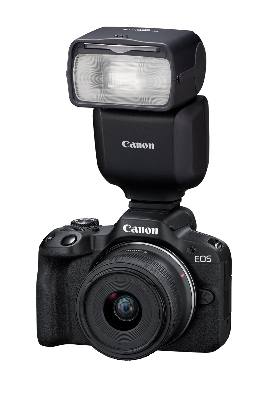 Canon Speedlite EL-10 Blitz auf Canon EOS Kamera