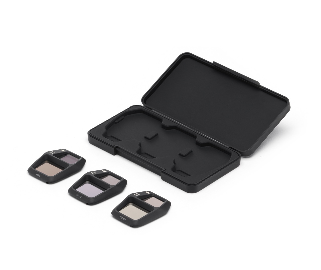 DJI Air 3S ND-Filter Set, Ansicht Schräg mit Box dahinter