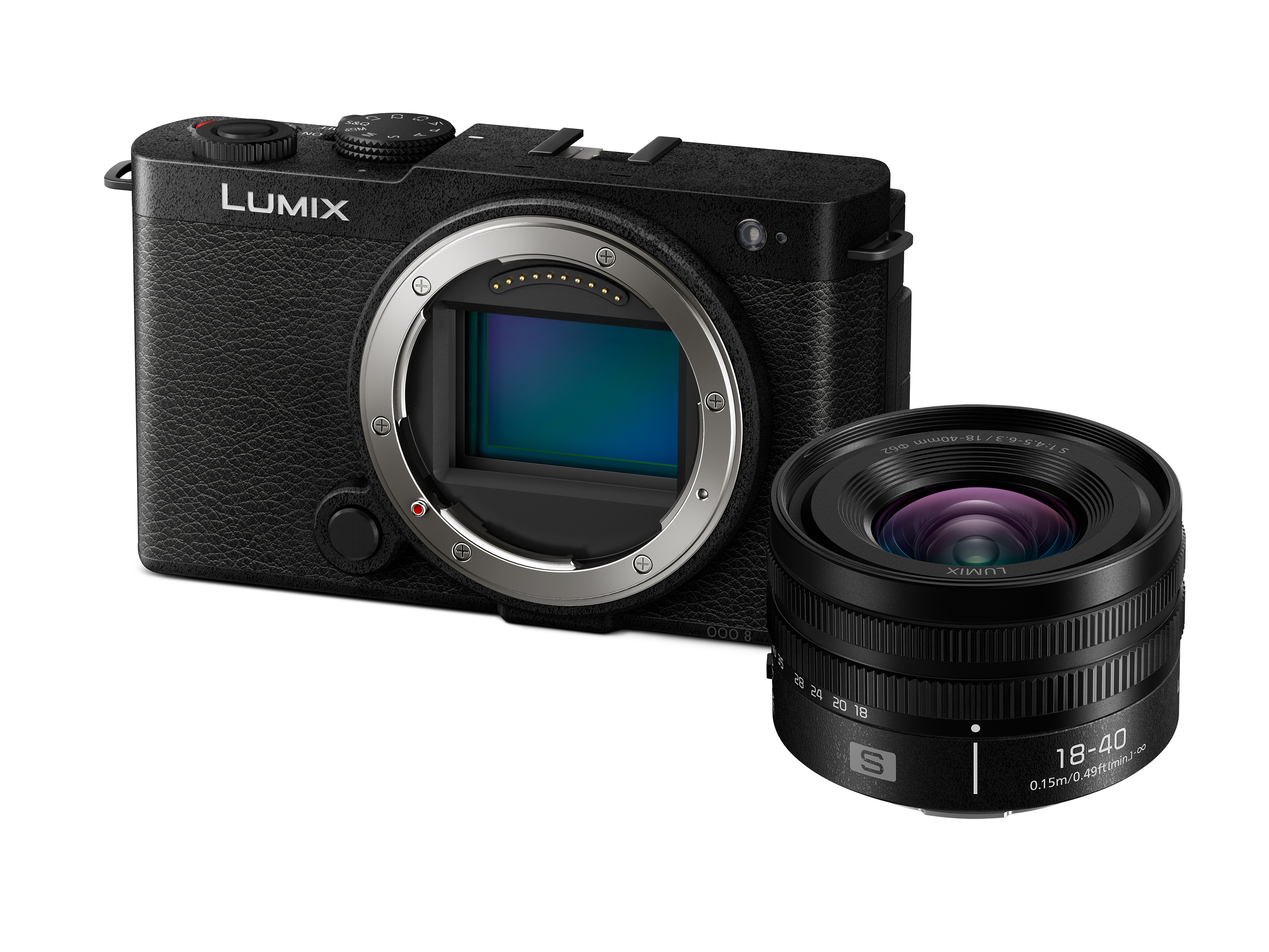 Panasonic Lumix S9 Gehäuse in der Farbe Schwarz mit dem Lumix S 18-40mm Objektiv