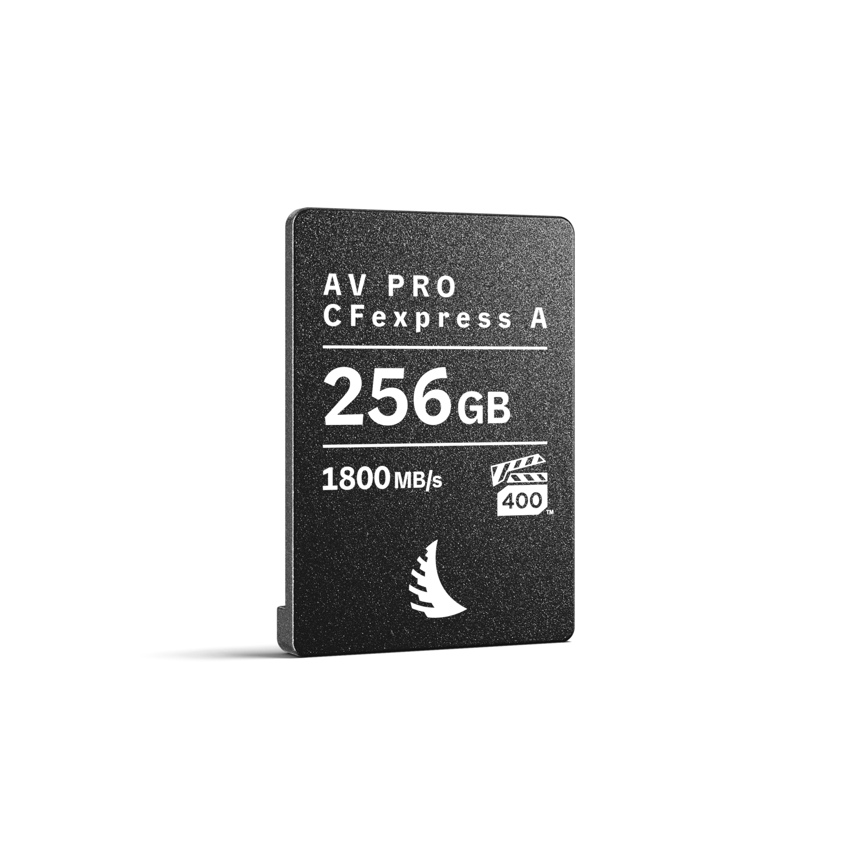 Angelbird AV PRO CFexpress A MK2 Speicherkarte mit 256GB Speicherkapazität, Ansicht Frontal Schräg