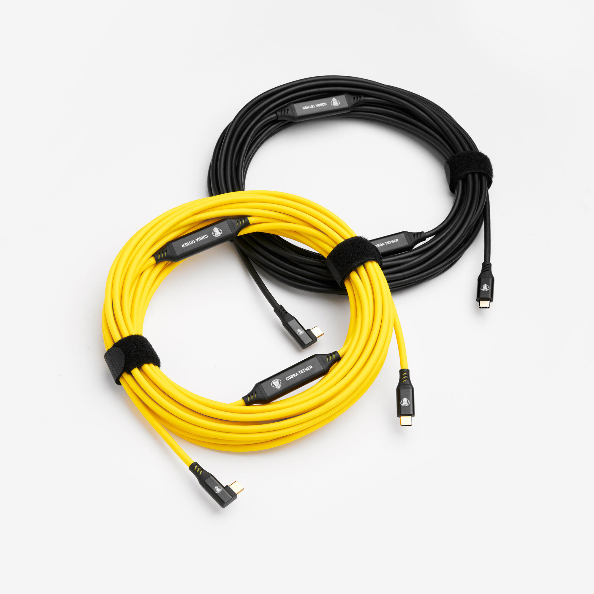 USB-C Tether Kabel (10m, rechtsgewinkelter Stecker, schwarz)