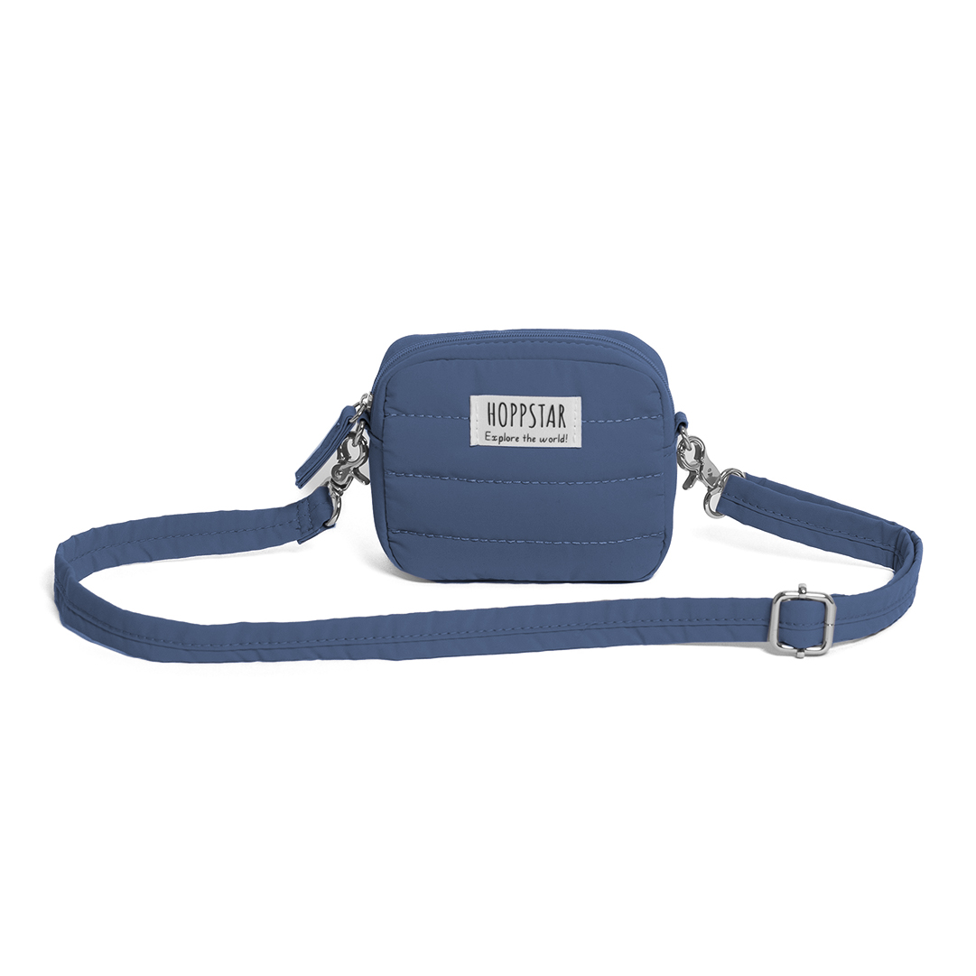 Hoppstar Bag mini Navy (blau), Frontalansicht mit Tragegurt