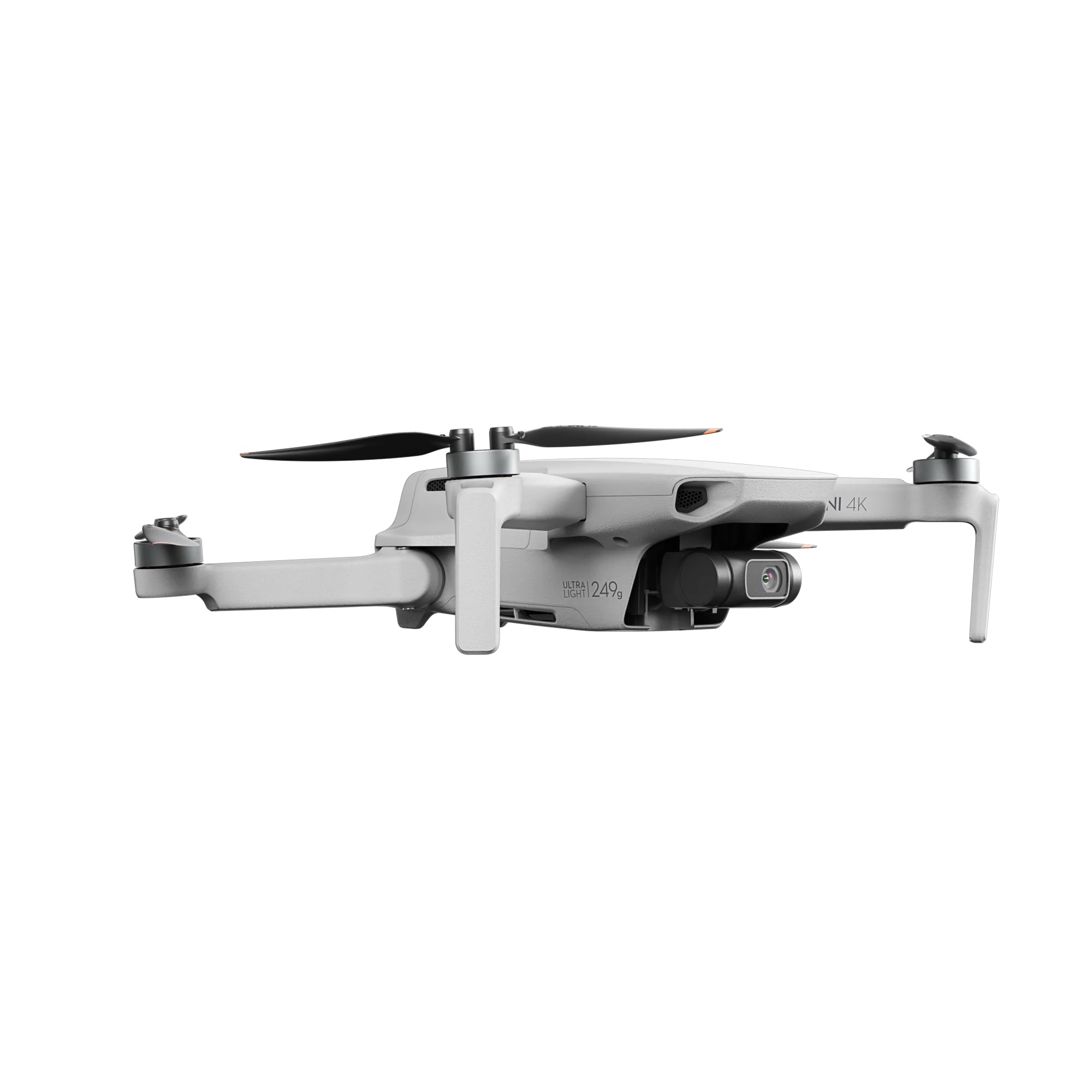 DJI Mini 4K Drohne, Ansicht Frontal Schräg Links