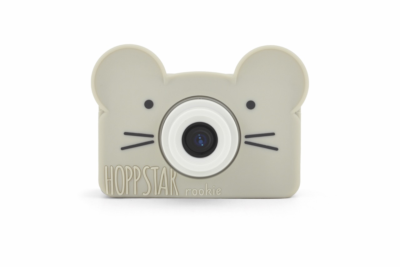 Hoppstar Rookie Kamera mit Maus Oat Silikonhülle, Frontalansicht