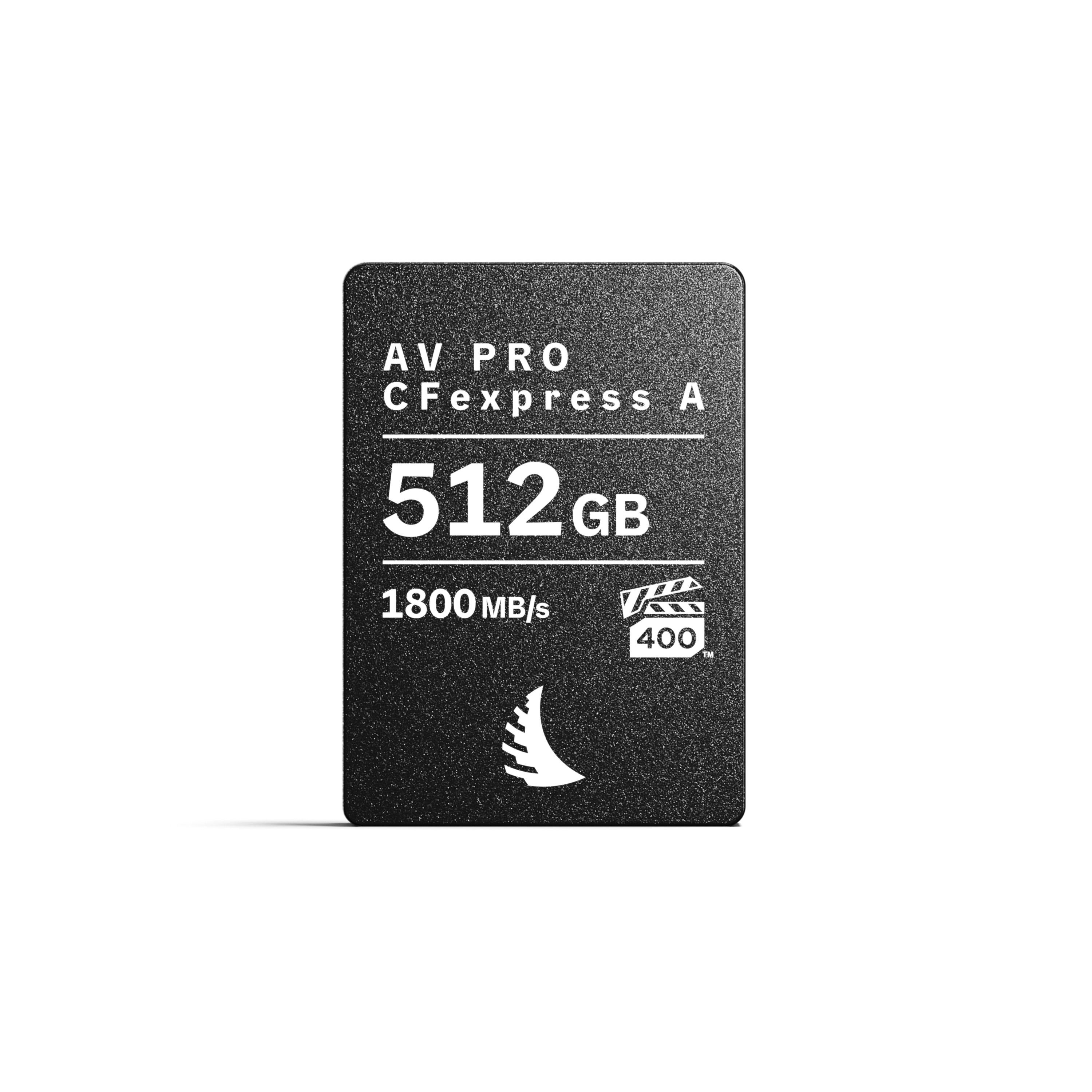 Angelbird AV PRO CFexpress A MK2 Speicherkarte mit 512GB Speicherkapazität, Frontalansicht