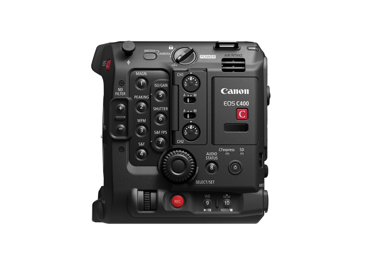 Canon Cinema EOS C400 Videokamera von Links