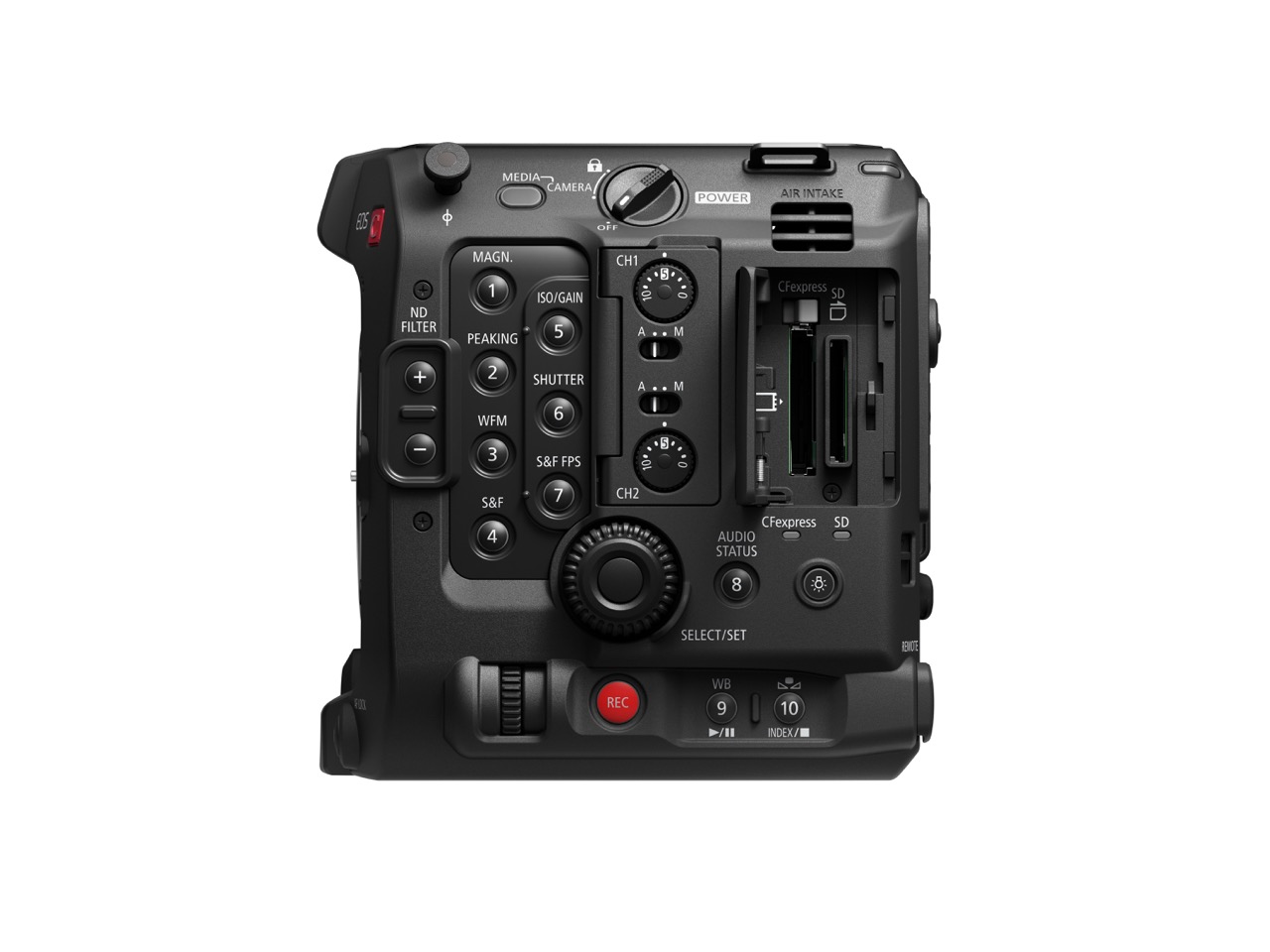Canon Cinema EOS C400 Videokamera von Rechts