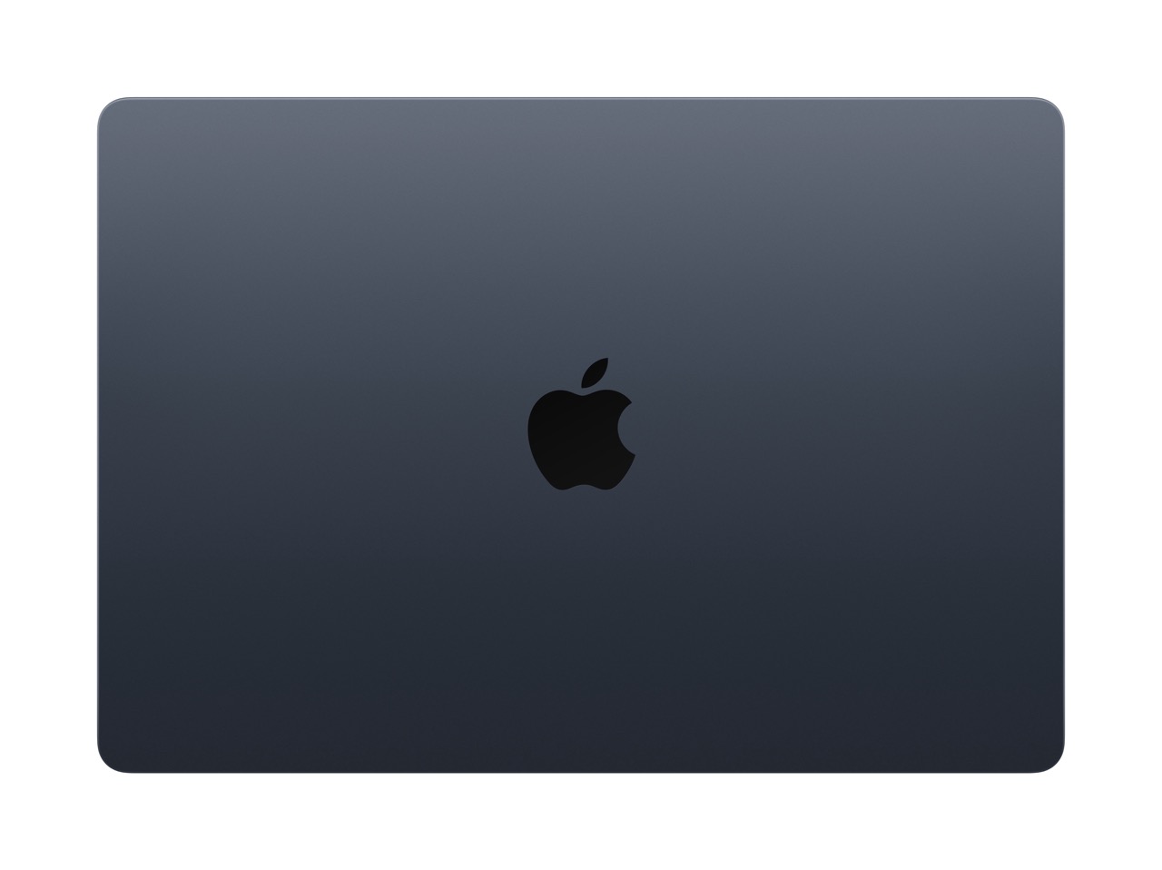 Apple MacBook Air M3 15 Zoll in Midnight von Oben mit zugeklapptem Bildschirm