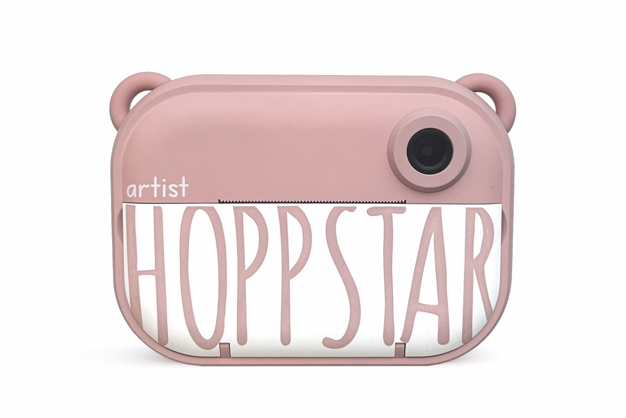 Hoppstar Artist Sofortbildkamera in der Farbe Blush (rosa), Frontalansicht