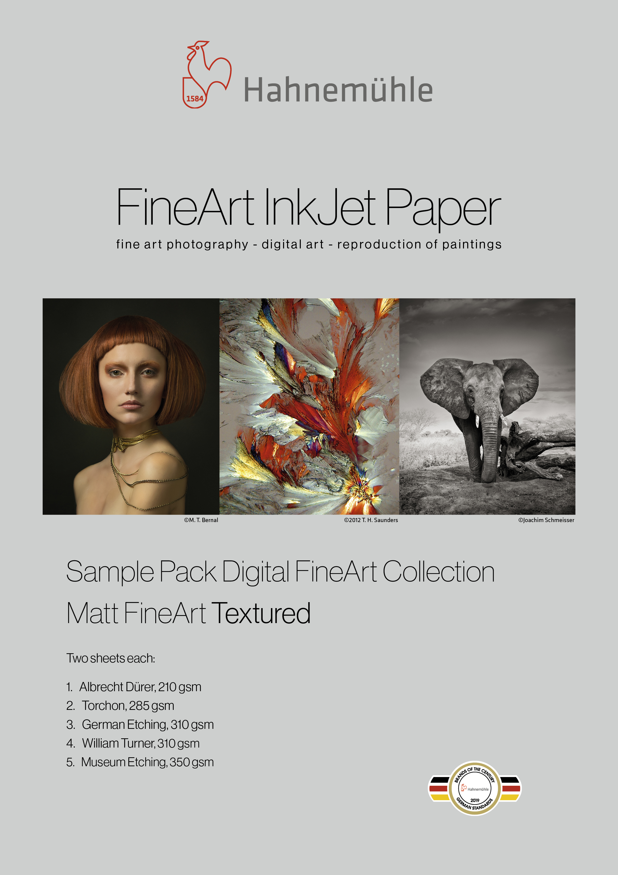 Sample Pack Matt Fine Art textured A4 / 14 Blatt