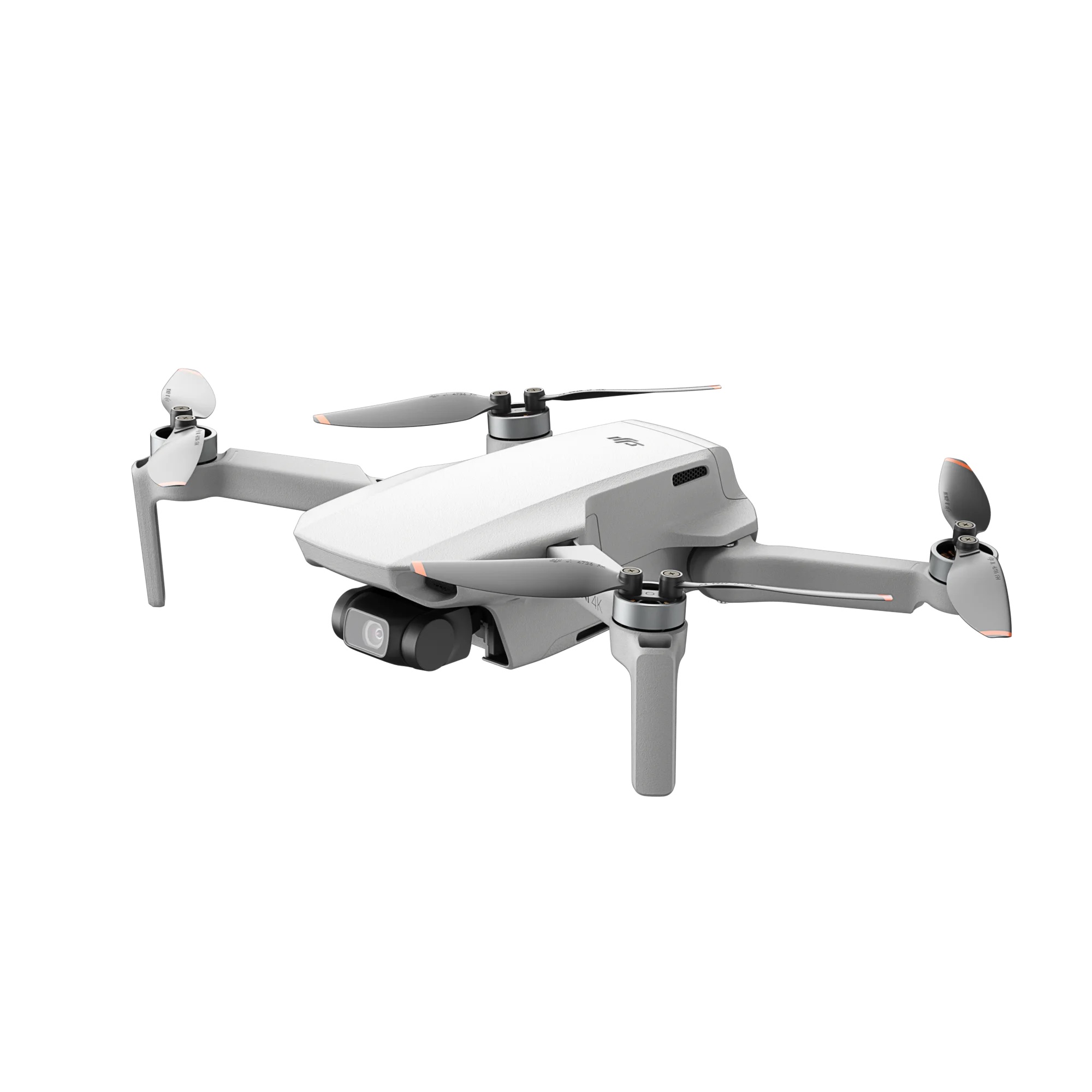 DJI Mini 4K Drohne, Ansicht von Schräg Oben Rechts